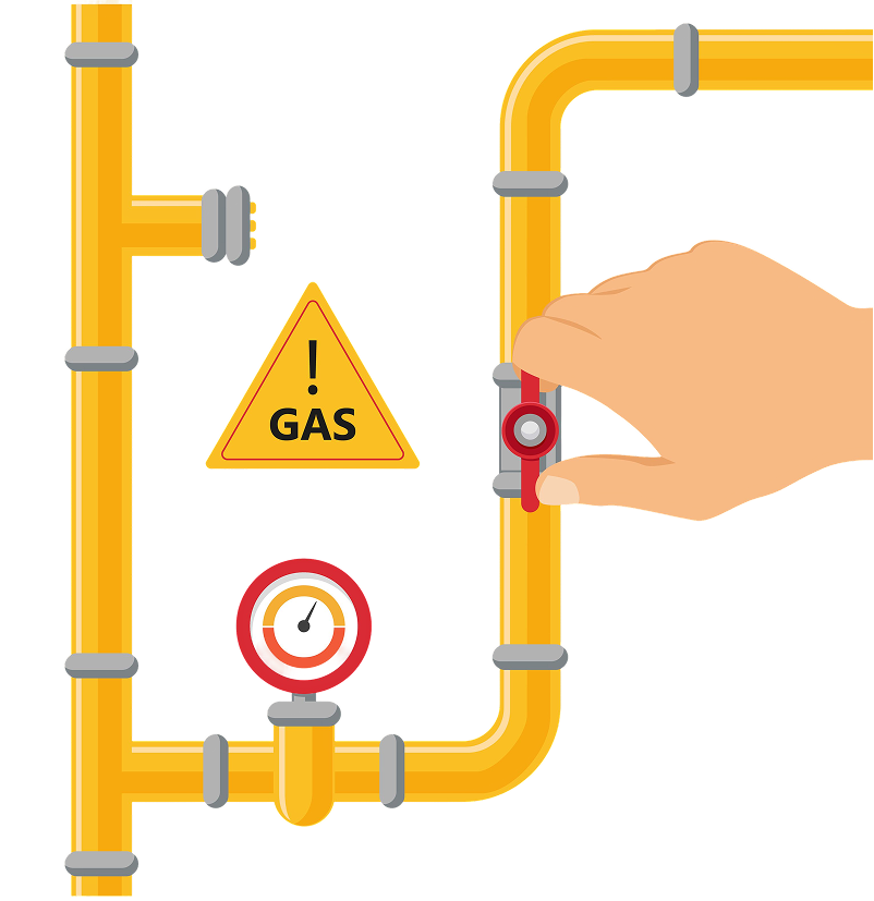 How to shut off your gas supply at the meter valve in an emergency