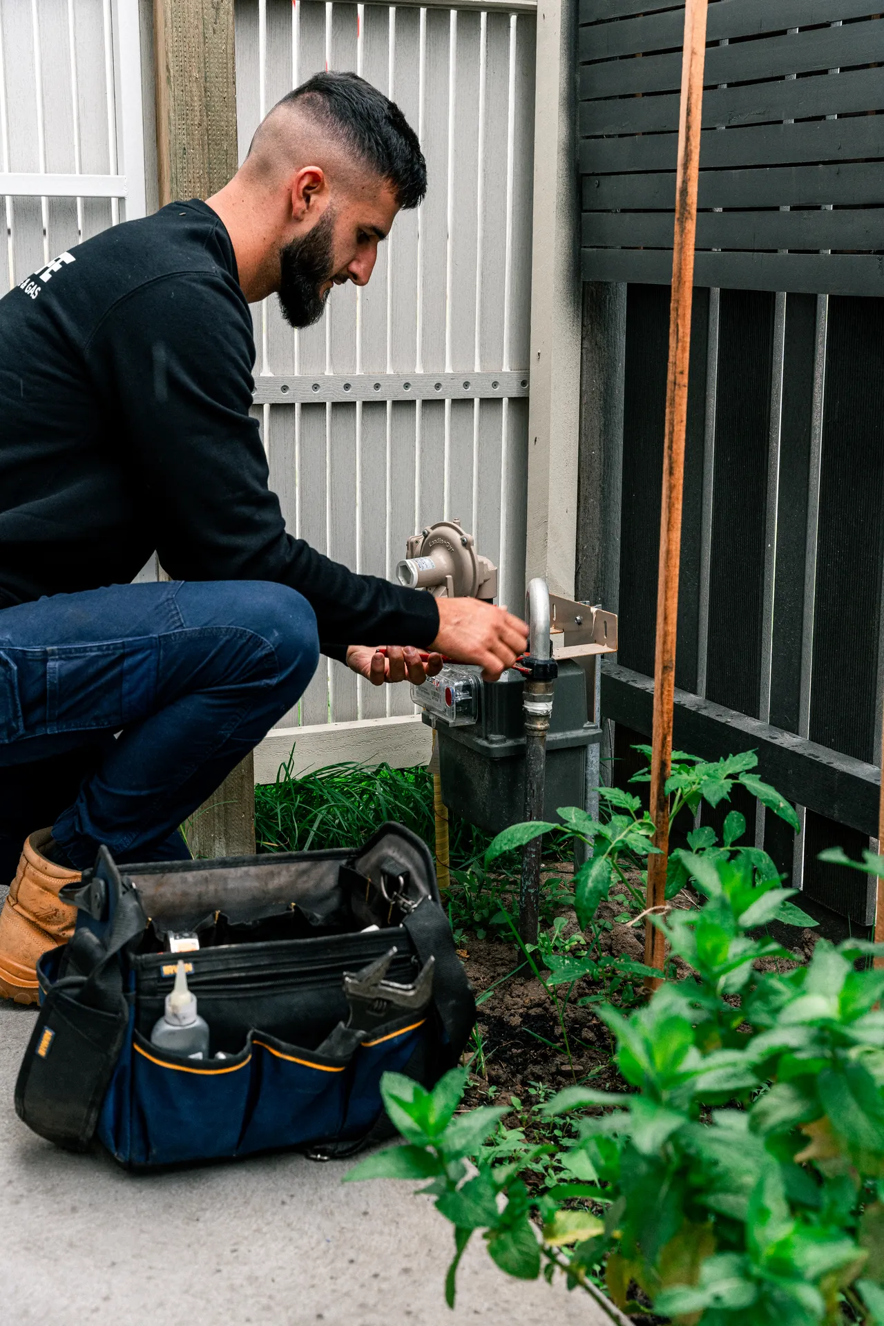 Gas Experts Melbourne technician servicing a gas appliance