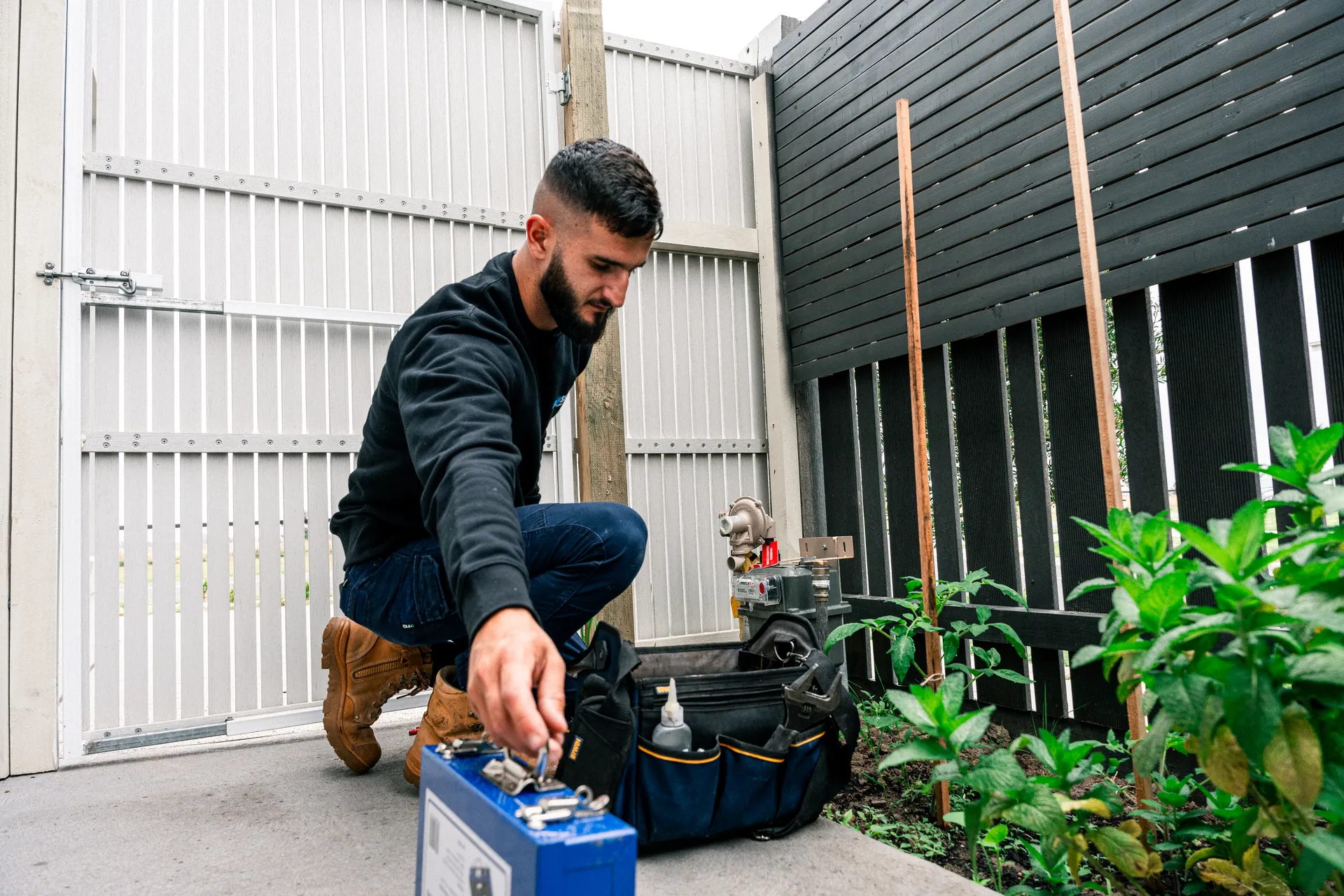 Gas Experts Melbourne technician at work on a gas appliance