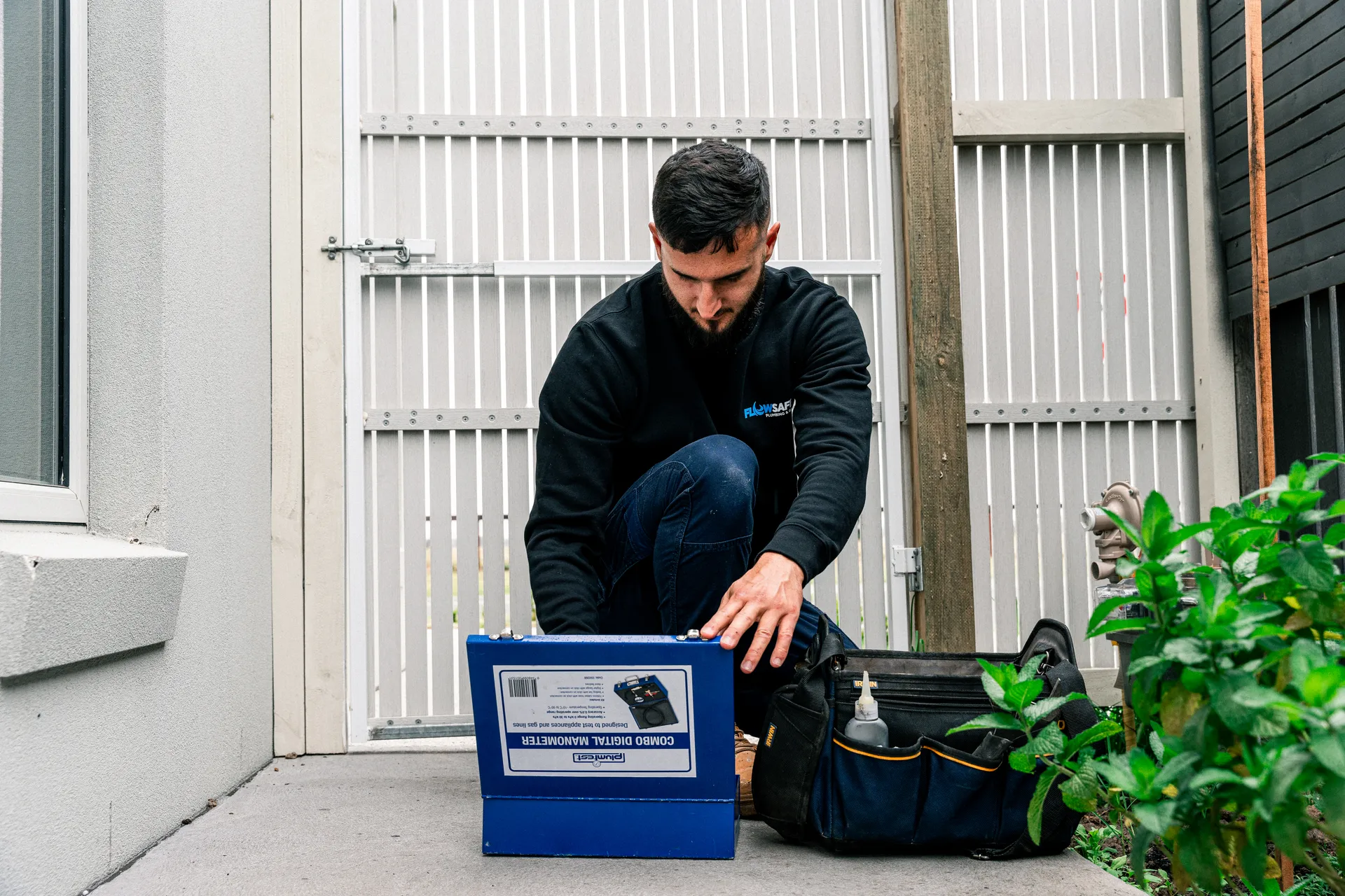 Gas Experts Melbourne technician at work on a gas appliance