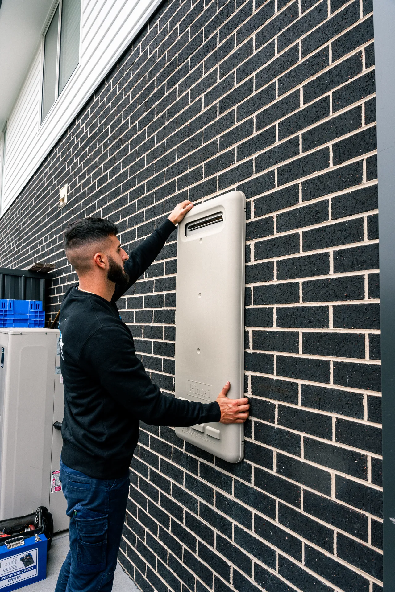 Gas Experts technician servicing a gas heater