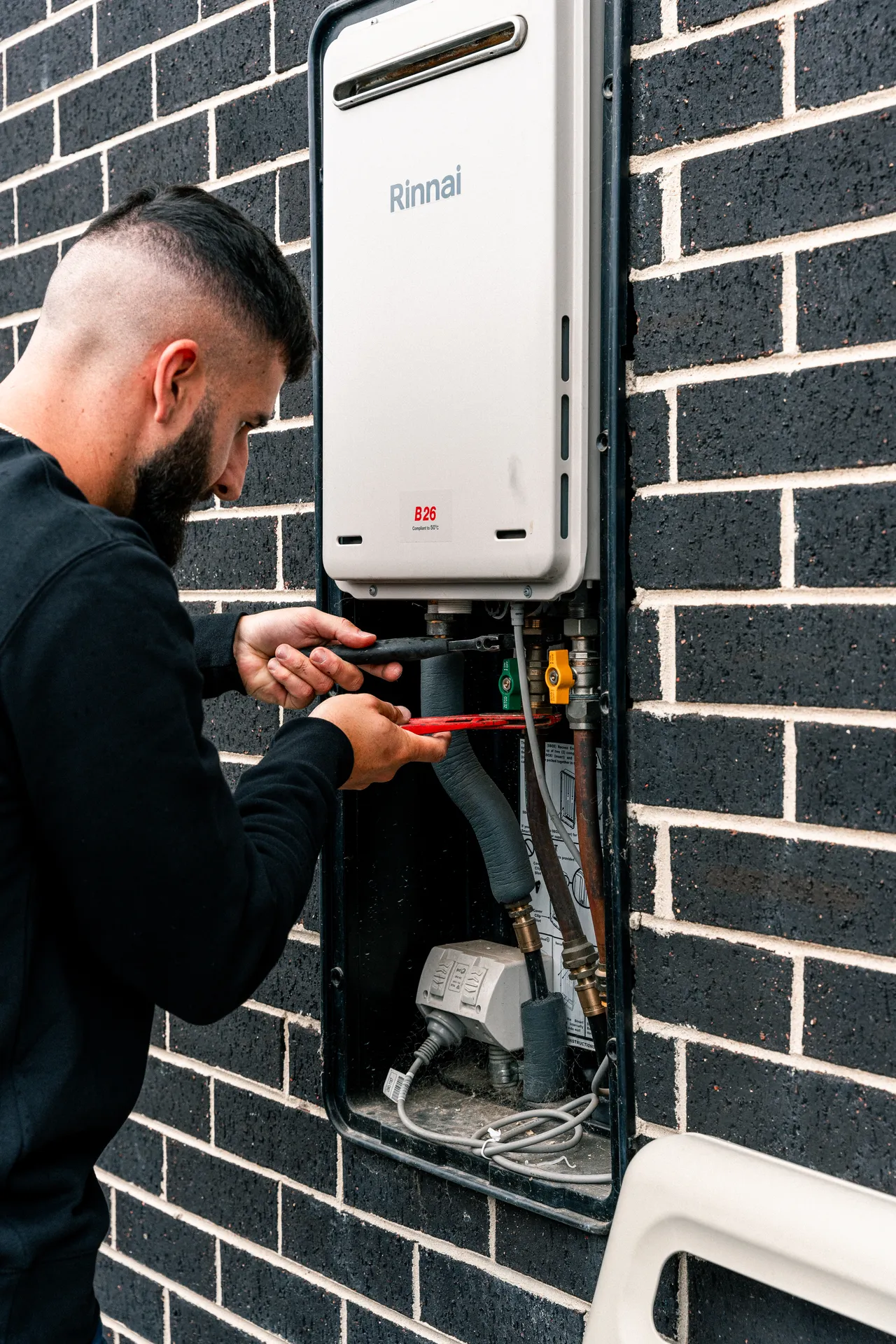 Gas Experts Melbourne technician attending a local job